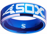 Chicago White Sox Ring Blue & Silver logo Ring Sizes 4 - 17 #whitesox #mlb