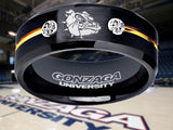 Gonzaga Bulldogs Ring Black & Gold CZ Wedding Ring Sizes 6 - 13 #gonzaga #bulldogs