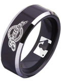 Milwaukee Brewers Ring black ring 8mm Tungsten Ring #mlb #brewers