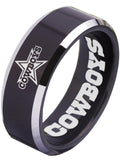 Dallas Cowboys Ring Black Ring 8mm Tungsten Ring #cowboys